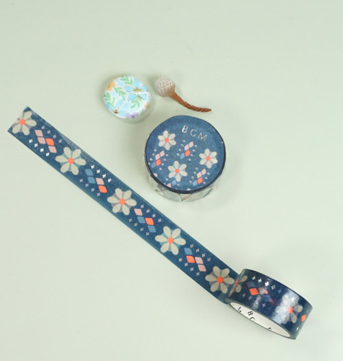 BGM Washi Tape - Japanese Flower - 15mm x5m