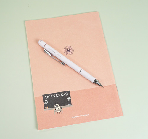 School - A5 Notebook - Uneven Cats