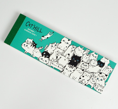 Cat Hill Memo Pad - Line 100 sheets - Green