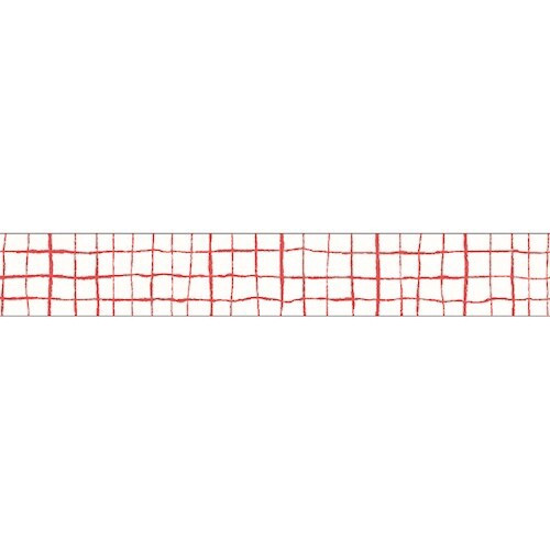 Red hand-drawn grid washi tape by Mindwave