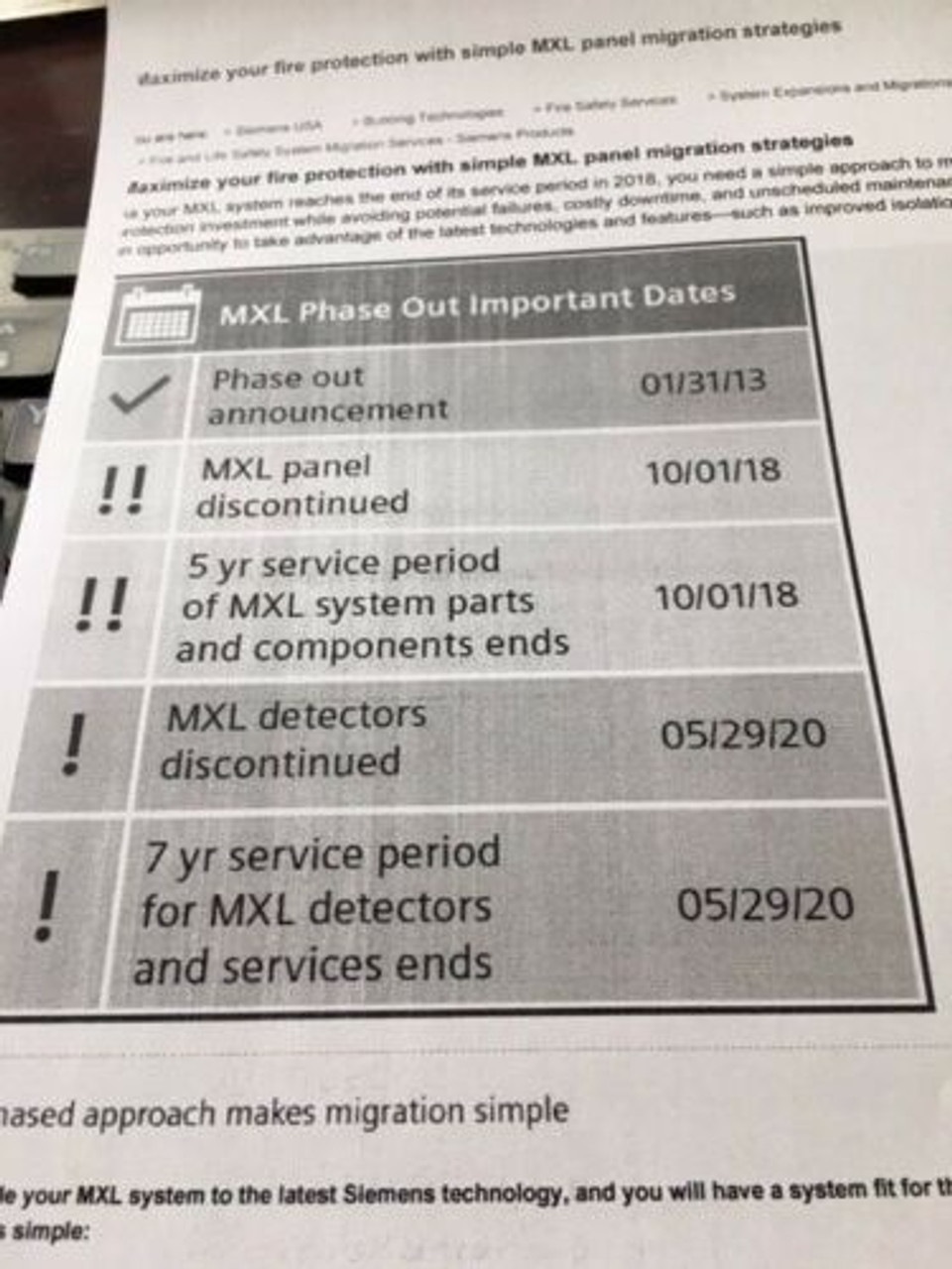 Siemens FP-11 Fireprint Smoke Detector