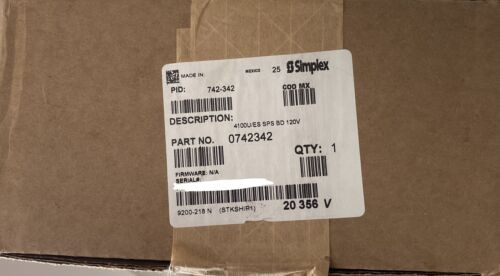 SIMPLEX SYSTEM POWER SUPPLY 742-342 REPLACES 566-071 SPS (742-342) NIB