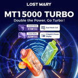 LOST MARY MT15000 TURBO 5% RECH. DISPOSABLE (80ML) 15K PUFFS