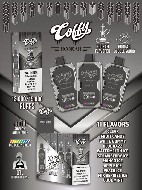 COFFY HOOKAH 12000 PUFF DISPOSABLE VAPE