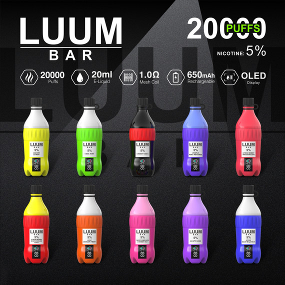 LUUM BAR 20K PUFF DISPOSABLE 5% VAPE