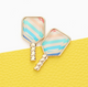 Pickleball Racket Earrings (Assorted Colors)