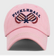 Pickleball Double Paddle Embroidered Vintage Baseball Cap-Pink