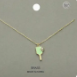 Heart Pointed Enamel Pickleball Pendant Necklace