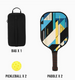 5PCS Abstract Pattern Printed Pickleball Ball and Paddle Set