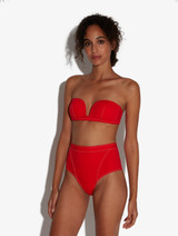 Bandeau-Bikinioberteil in Rot_5