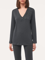 Loungewear Top in Anthrazitgrau_1