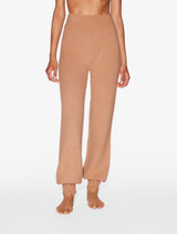 Hose aus Alpakawolle mit Beimischung in Camel_1