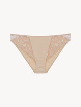 Slips in Halo und Elfenbein mit besticktem Tüll_0