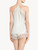 Pyjama-Shorts aus Seide in Offwhite mit Besatz aus Leavers-Spitze_2