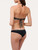 Balconette-Bikinitop in Schwarz mit Logo_2