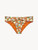 Bikinislip mit geraffter Taille in Orange mit Print_0