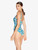 Cut-out-Badeanzug in Blau mit Print_2