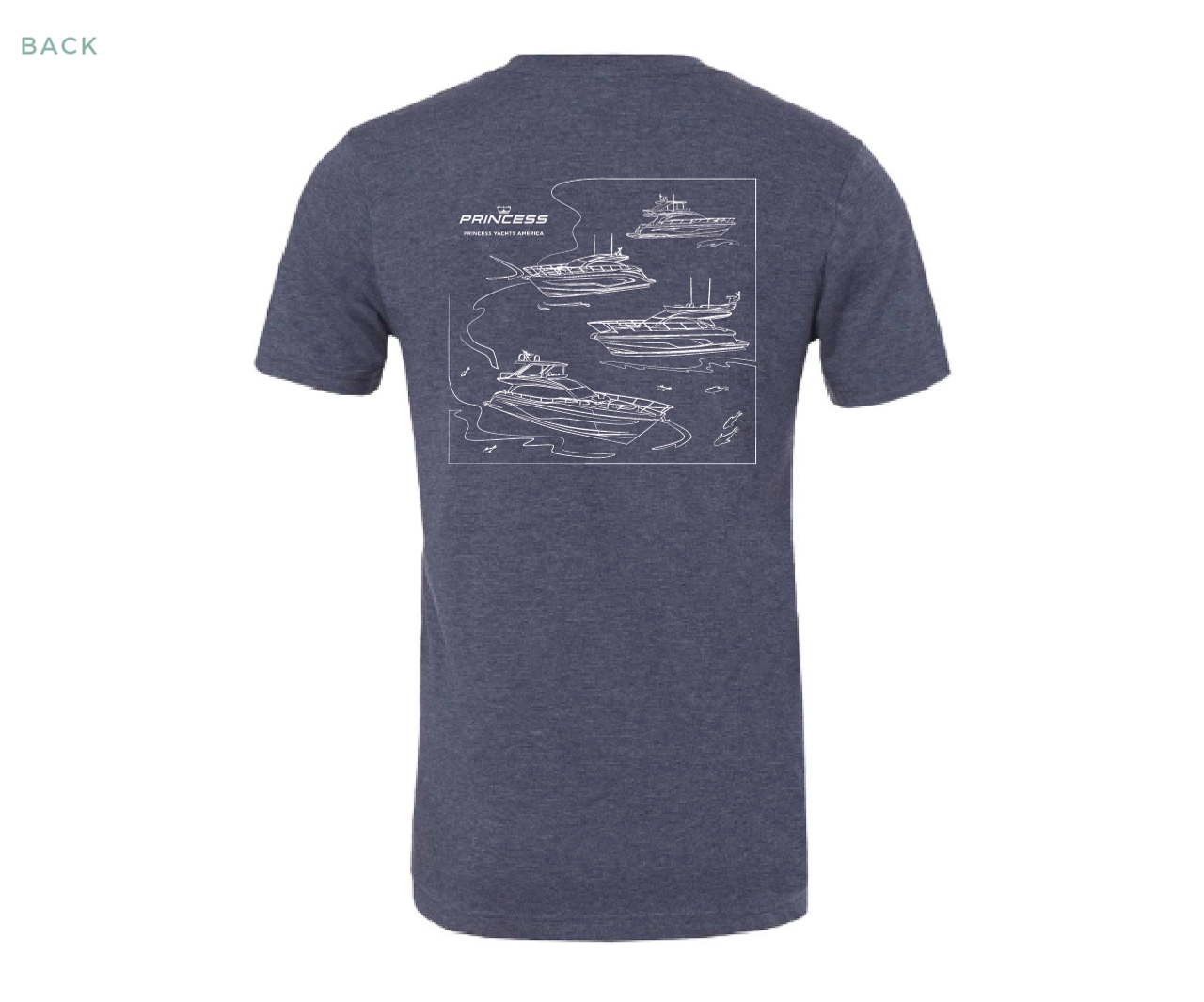 SHORT SLEEVE PRINCESS YACHT LINES SHIRTS UNISEX