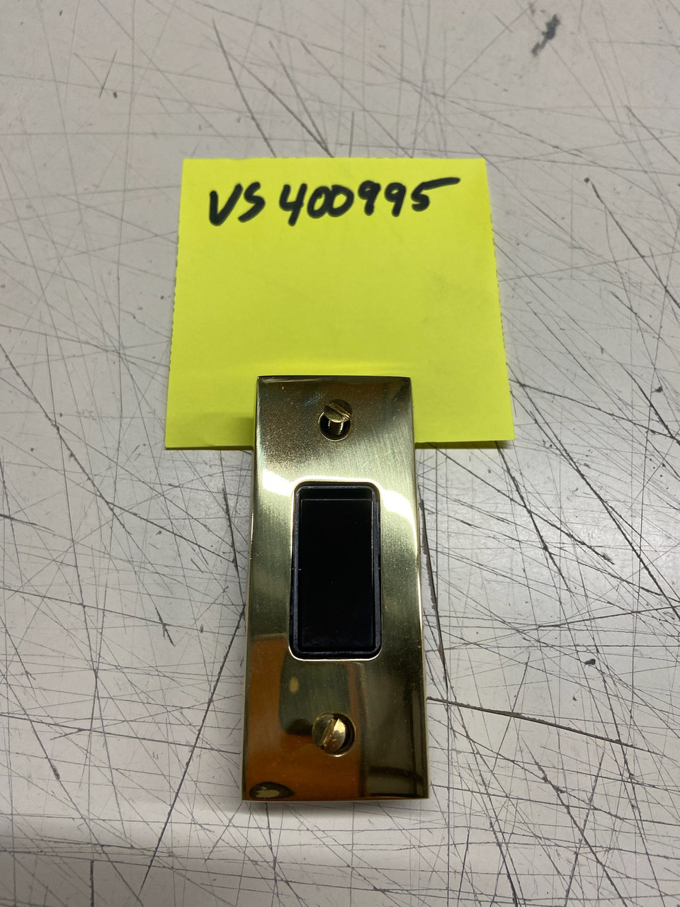 switch architrave - gold and black - 1 gang