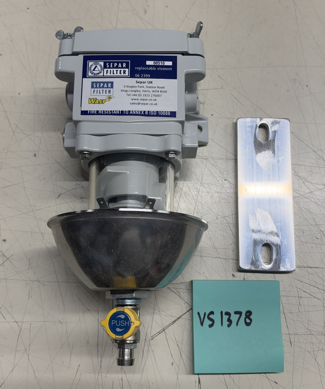 Separ Wasp filter/ seperator and heat shield