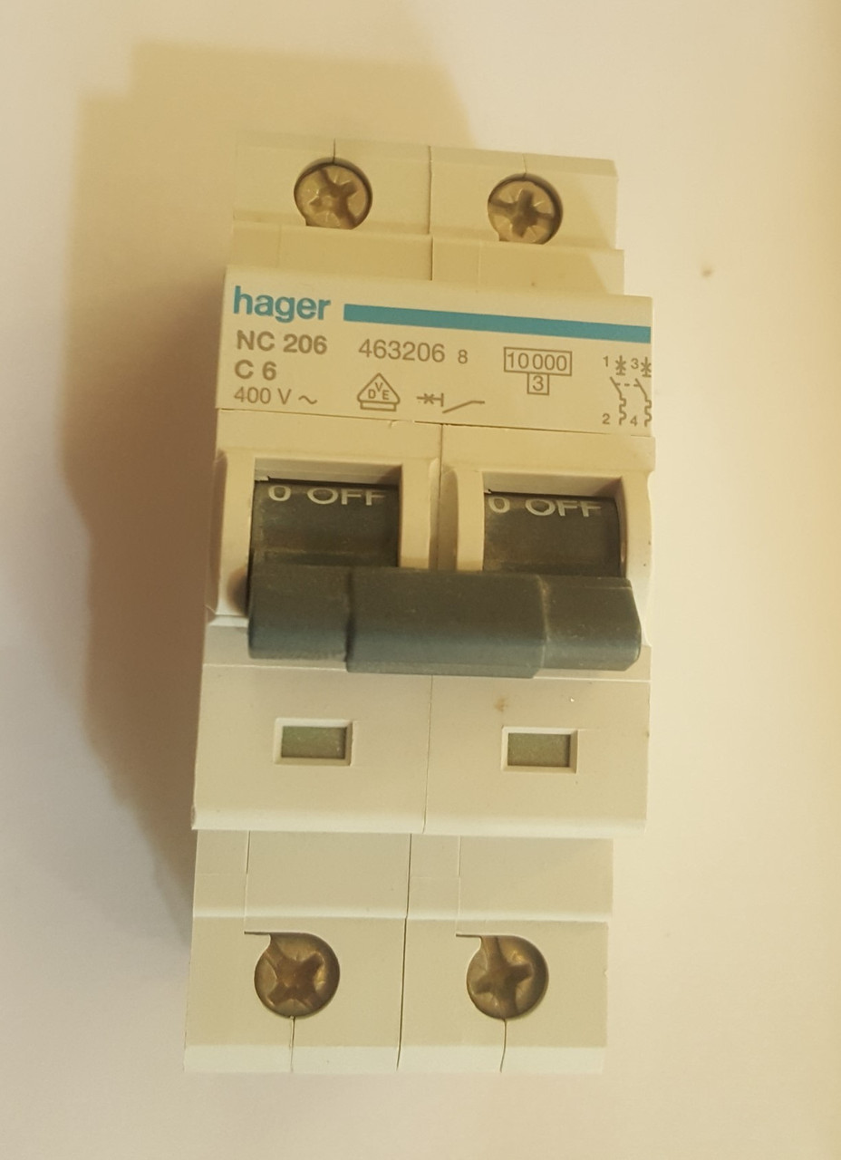 Hager Breaker (6Amp Double Pole)