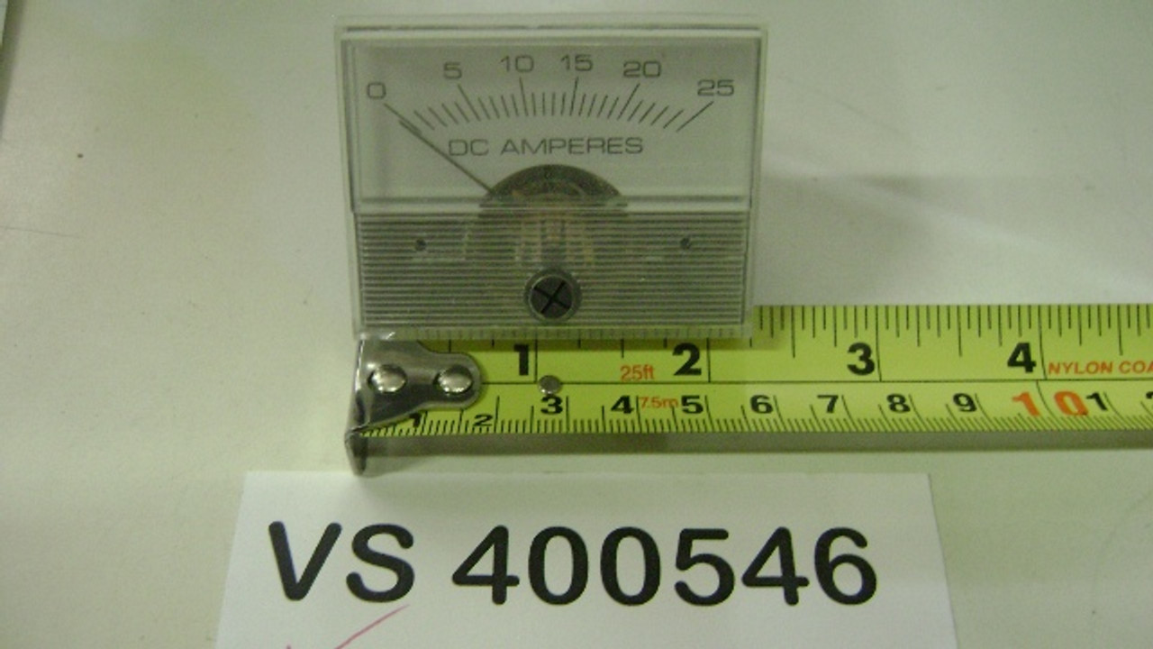 AMP Meter 0-25 2.3" Wide