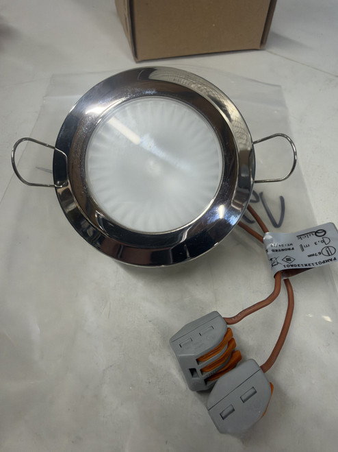 QUICK Andreas LED Downlighter (Frosted Lens, Chrome Rim)