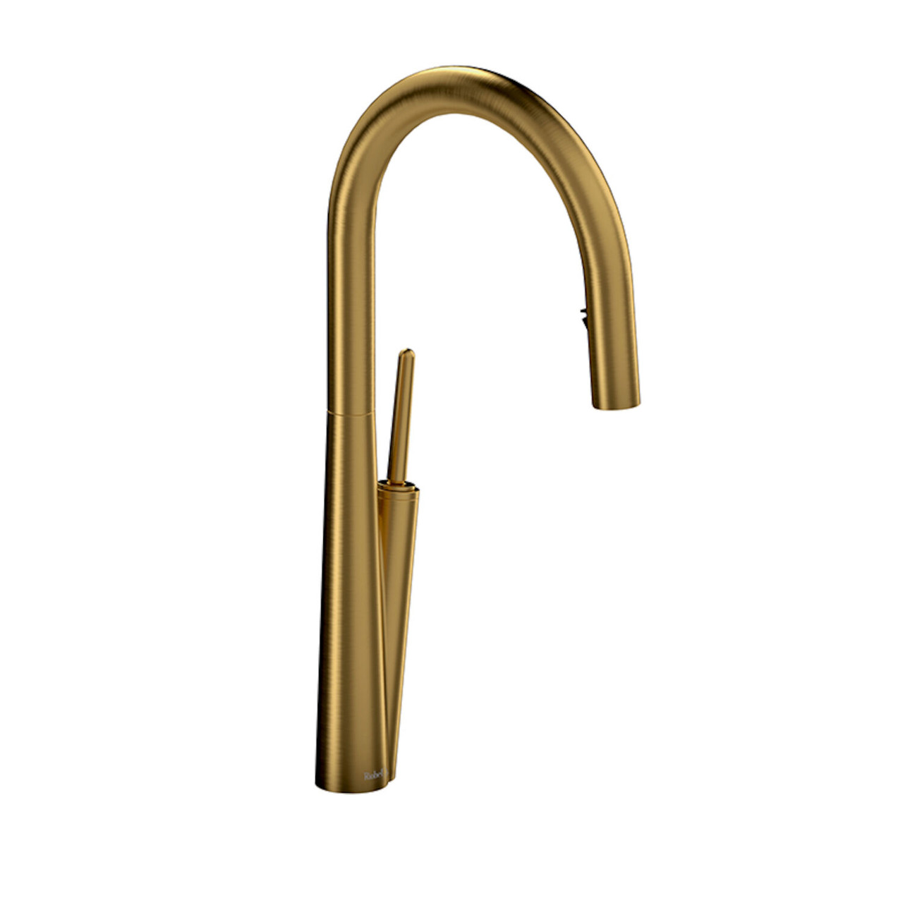 Riobel Solstice Kitchen Faucet with Spray Brushed Gold