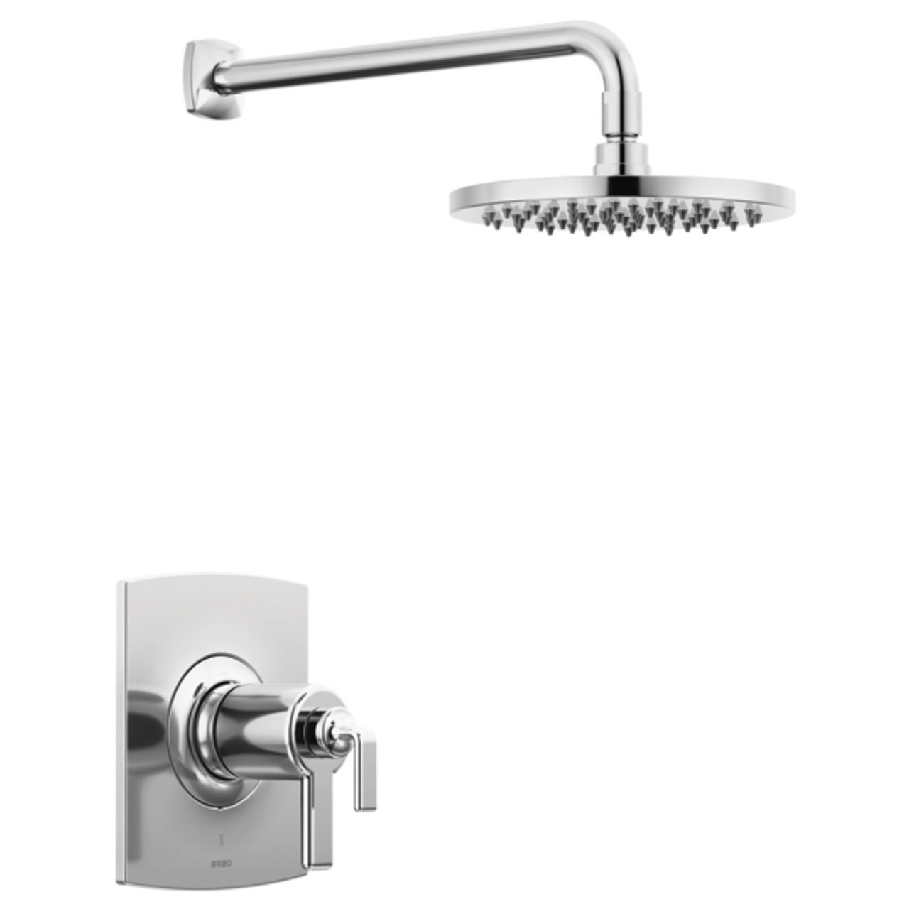 Luxe Brushed Stainless Thermostatic Shower