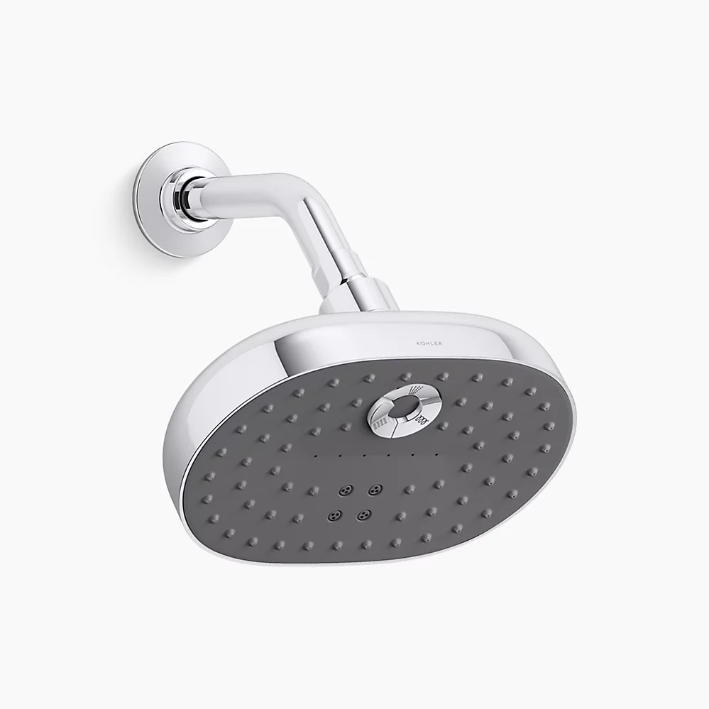 Kohler Statement VES Duschkopf – 1,5 GPM, Mattschwarz, Verstellbarer Durchfluss & Drehbar | Luxus-Duscherlebnis