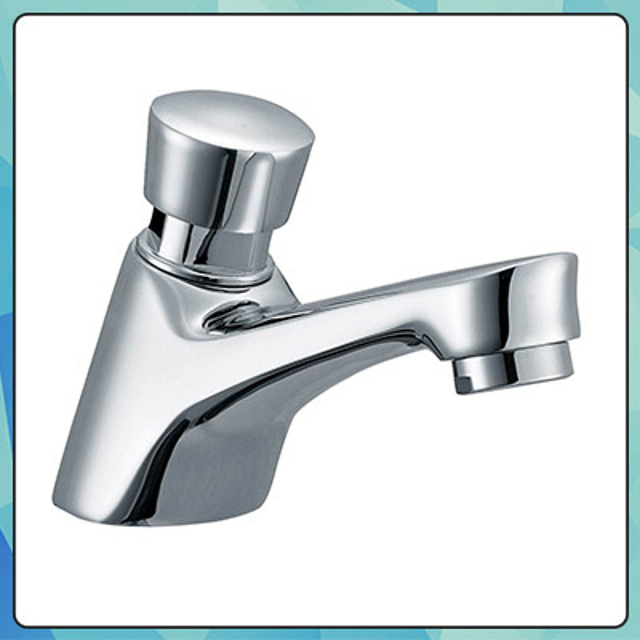 Royal Flow Push Down Quick Commercial Bathroom Faucet Chrome