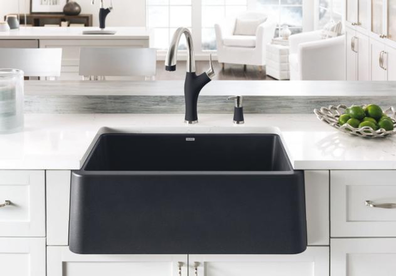 Blanco Ikon 30 Granite Composite Sink In Silgranit Puradur Black York Taps