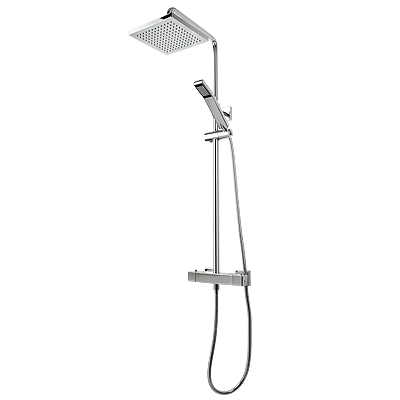 Rubi Hana Thermostatic Exposed Shower System Chrome York Taps