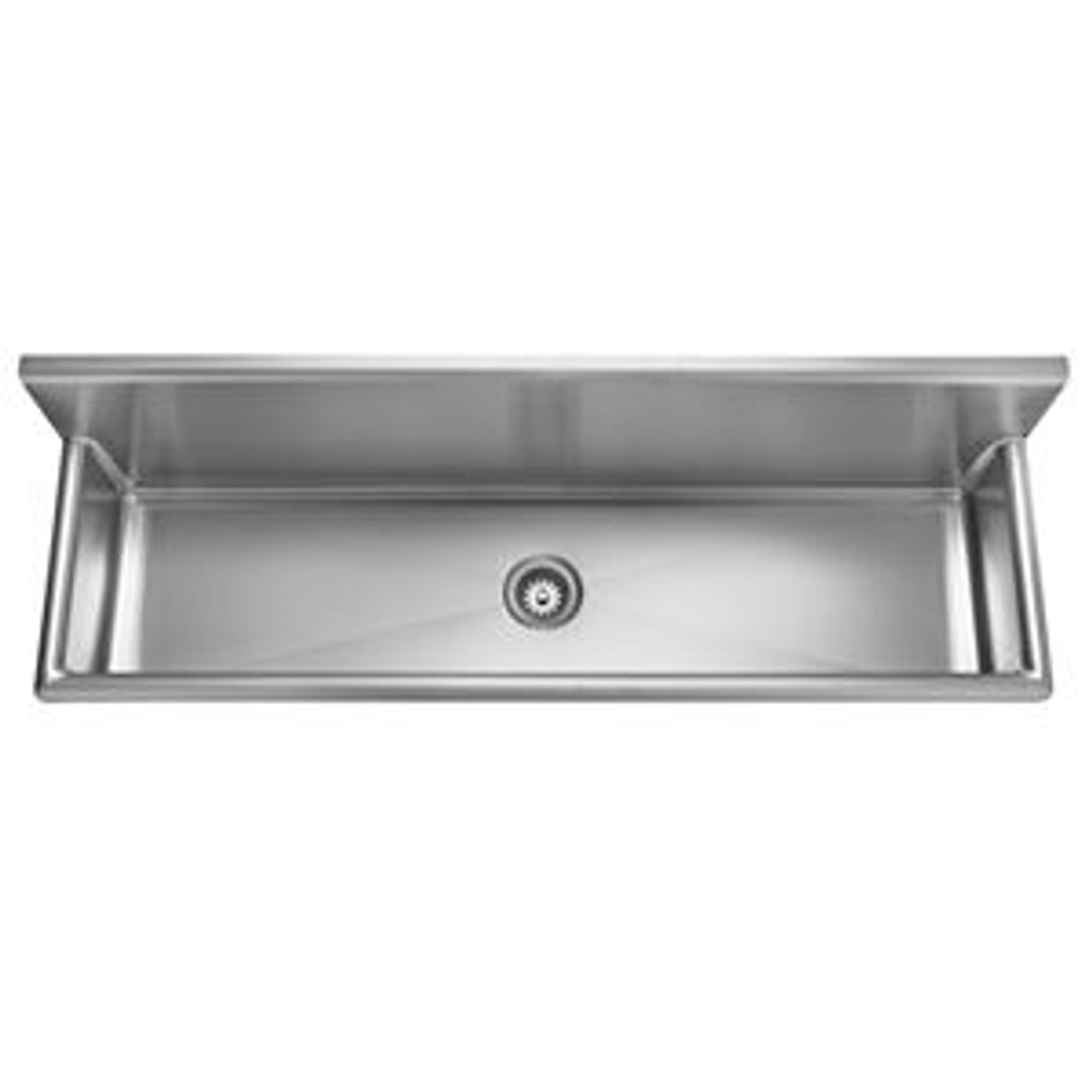 Kindred Wts72 1 Single Bowl Wall Mount Trough Sink No Hole 3 1 2