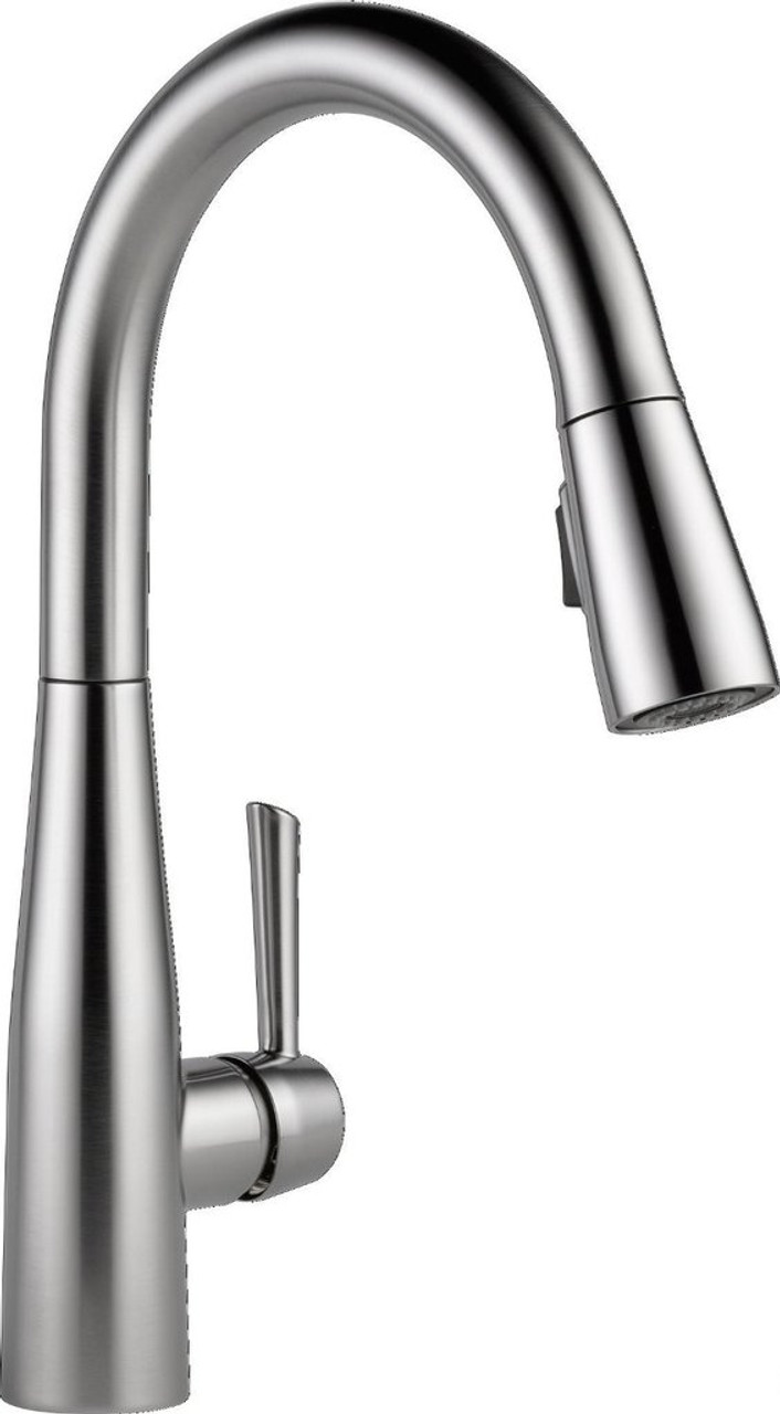 Delta 9113 Ar Dst Essa Single Handle Pull Down Kitchen Faucet With Magnatite Docking And Touch Clean Spray Head Arctic Stainless York Taps