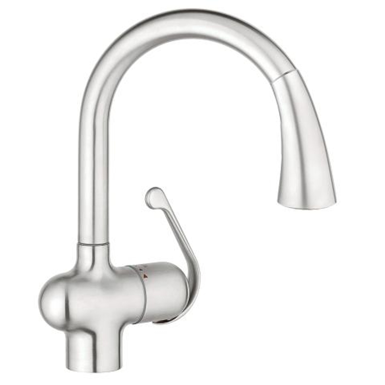 Grohe Ladylux Cafe Single Handle Kitchen Faucet Dual Spray Pull Down Realsteel York Taps