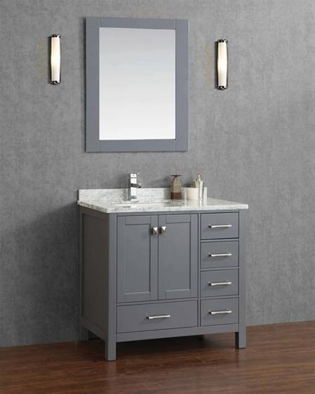 Armada 44 Bathroom Vanity Ice Grey York Taps