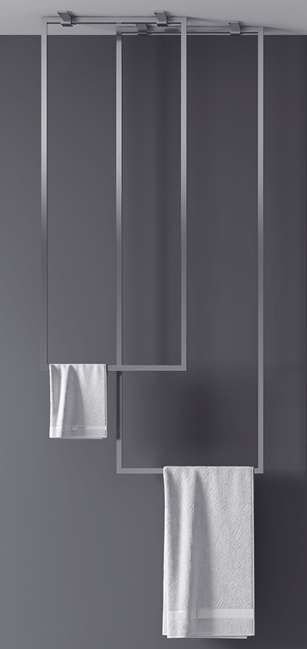 Zitta Ceiling Towel Bars Duo