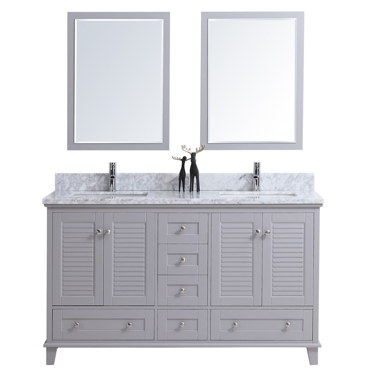 Niagara 60 Bathroom Vanity Double Sinks Grey