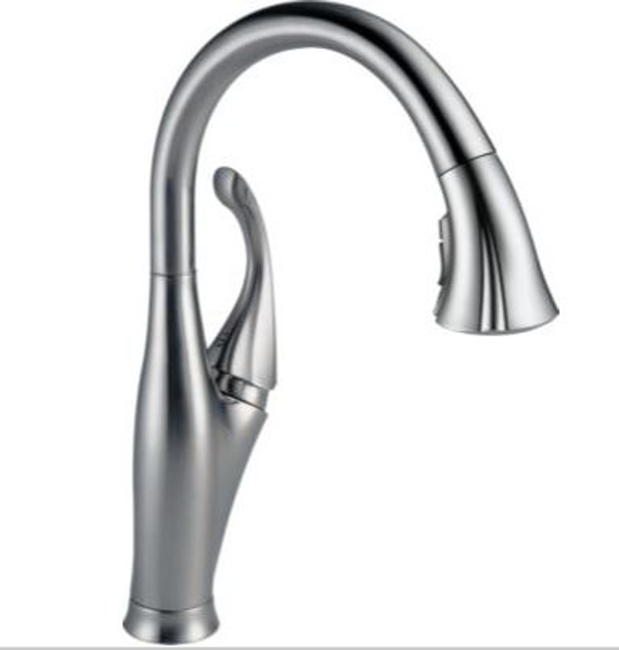 Delta Addison Single Handle Pull Down Kitchen Faucet Arctic Stainless Finish