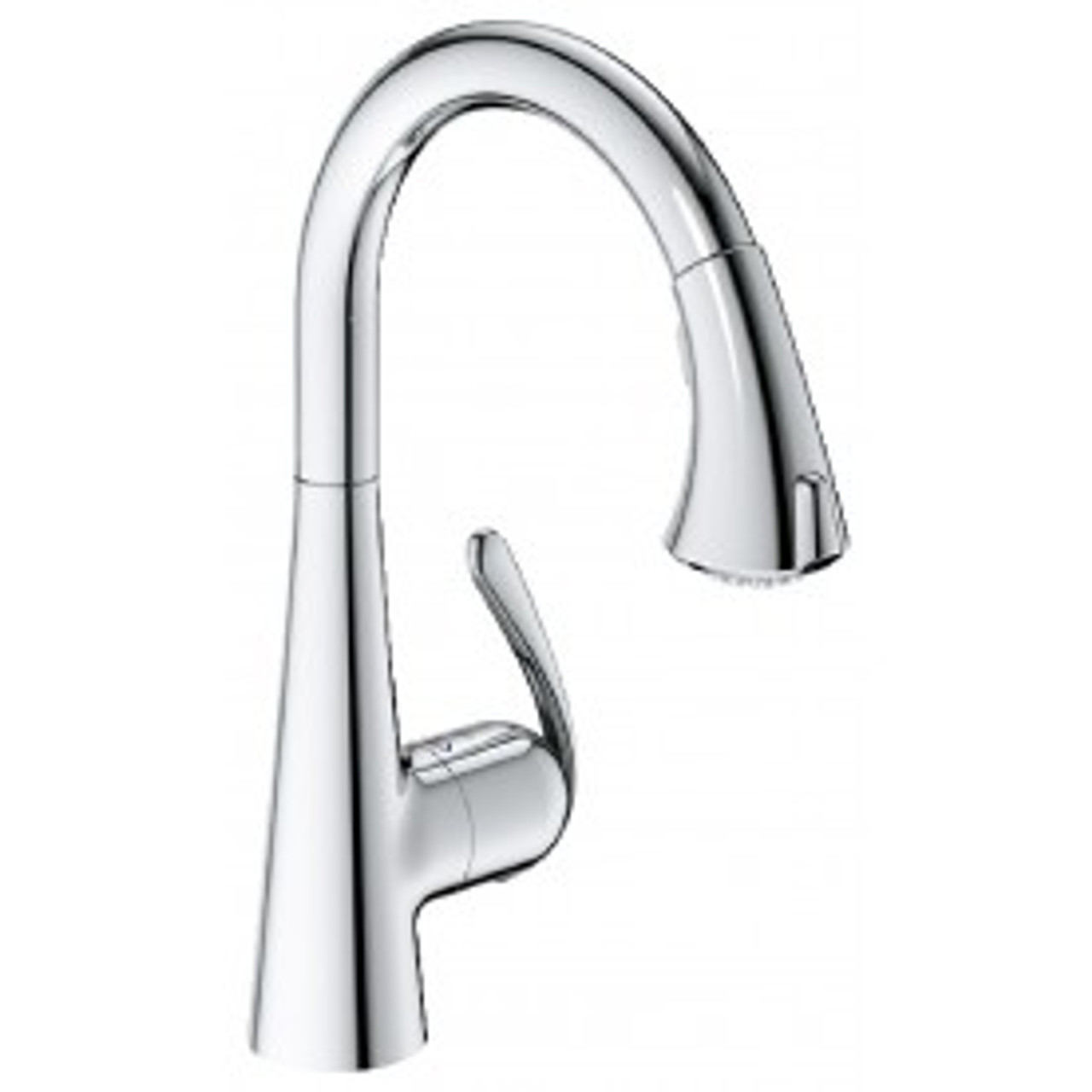 Grohe Ladylux3 Cafe Locking Dual Spray Kitchen Faucet With Pull