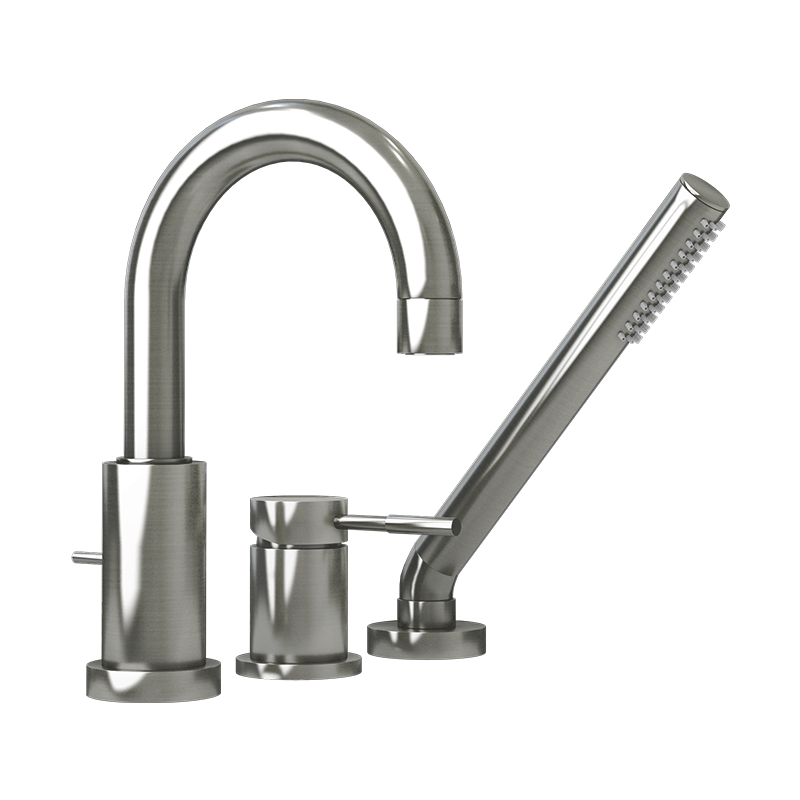 Rubi Dana ThreePiece Bathtub Faucet Brushed Nickel