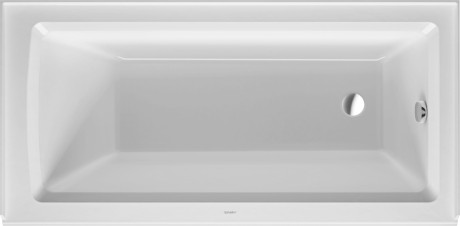 Duravit Architec Alcove Bathtub with panel height Right Hand 60" x 30