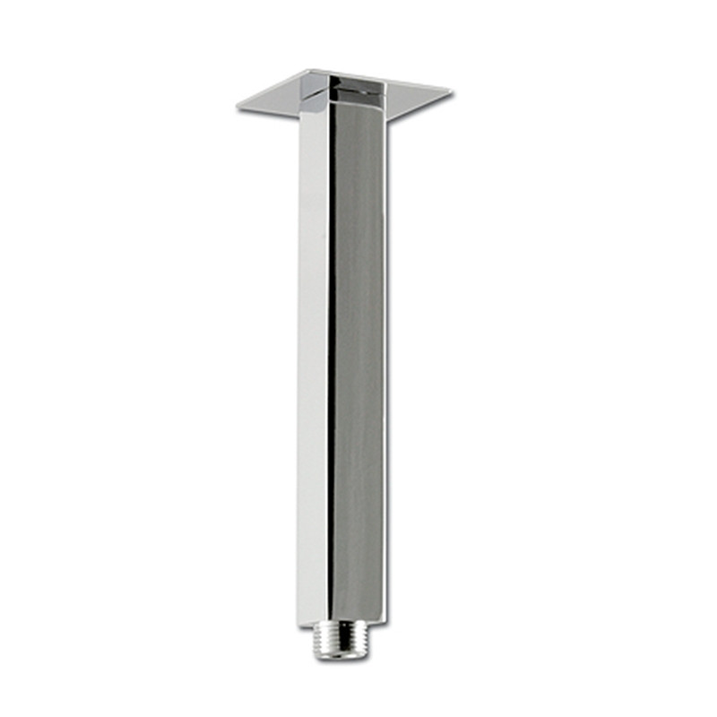Shower Arm V Rack Rubi Square Vertical Shower Arm Matte Black - RBDVC8BK