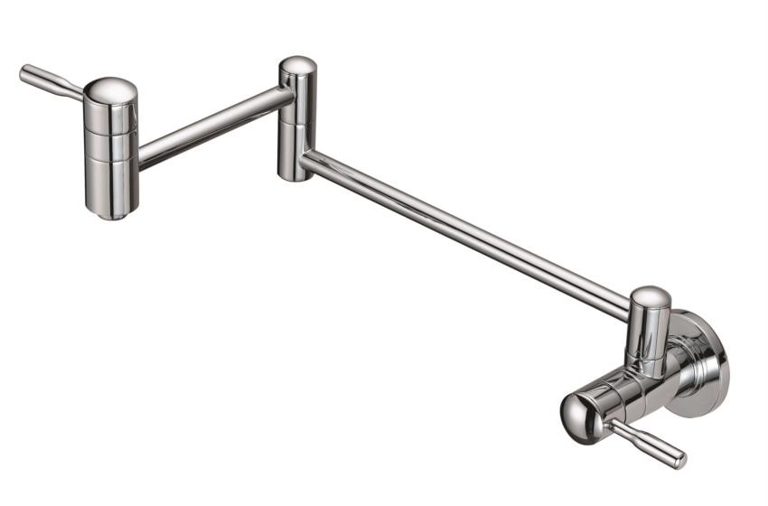Luxart Carmella Wall Mounted Pot Filler Brushed Nickel York Taps