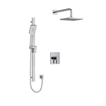 Riobel Profile Type T/P 1/2" Coaxial 2-Way System with Hand Shower and Shower Head Chrome