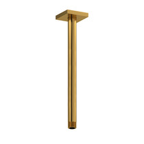 Riobel 30 cm (12") Vertical Shower Arm Brushed Gold - 517BG