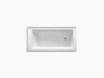 Kohler Archer® 60" x 30" alcove bath with integral flange and right-hand drain