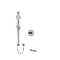 Riobel CS 1/2 Inch 2-Way Type T/P (Thermostatic/Pressure Balance) Coaxial System With Spout And Hand Shower Rail