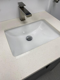 Quartz Counter Top With Double Undermount sinks 60"